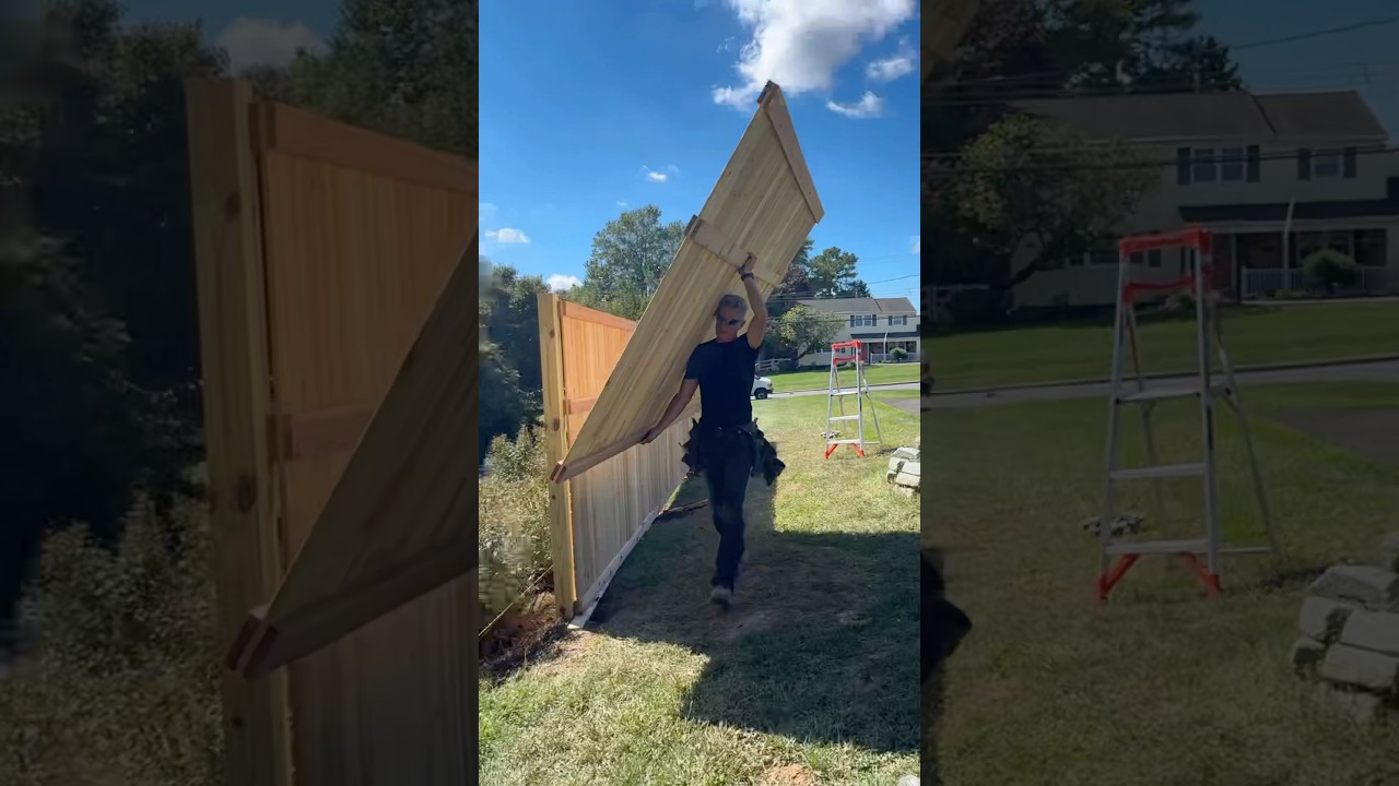 How to install premade Western Red Cedar fence panels like a pro