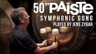 Video thumbnail for 50” Paiste Symphonic Gong played by Jens Zygar at Memphis Gong Chamber by Memphis Drum Shop