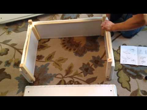 IKEA EKTORP Footstool Ottoman Assembly Instructions Video - How To