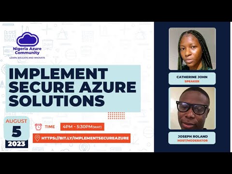 Implement secure Azure solutions ||Azure Developer Study Series || 220723
