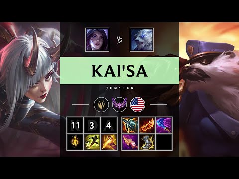 Kai'Sa Jungle vs Volibear - NA Master Patch 25.18