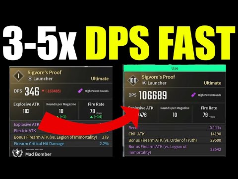 How to upgrade ultimate weapons in the first descendent | Best Mods & rolls (Double Your DPS)