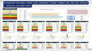 Custody Calendar Template | Track Visits & Calls Excel & Google Sheets (Easy Tutorial) #exceltips