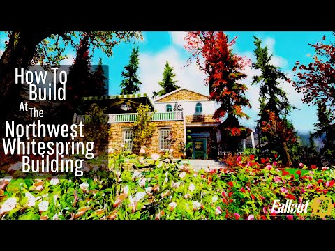 Fallout 76 Camp Tutorial | How To Build At The Northwest Whitespring Building | Pre-Existing 