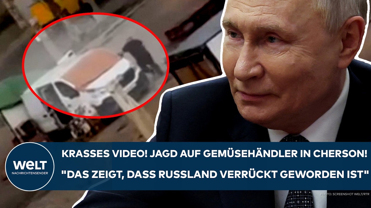 PUTINS KRIEG: Jagd auf Gemüsehändler in Cherson! "Das zeigt, dass Russland verrückt geworden ist!"
