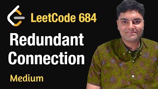 YouTube video 'Redundant Connection - Leetcode 684 - Python'