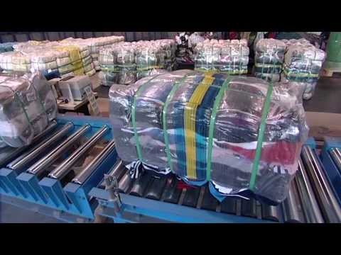 The journey of Kolping's used clothing from the container to embarkation