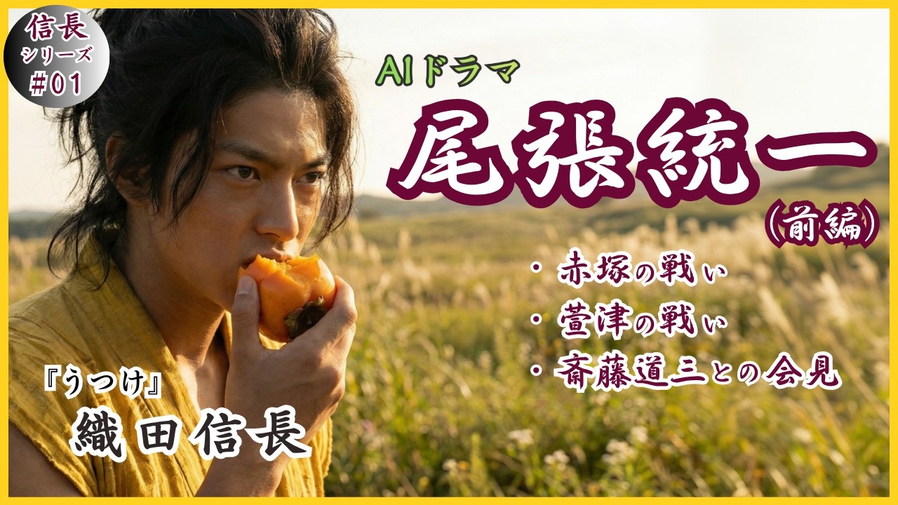 『うつけ』と呼ばれた男 、織田信長。尾張統一への道（前編）【AIドラマ】