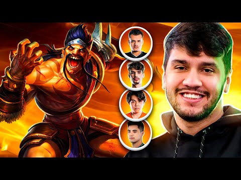 FIZEMOS UM XTREINO DE LOL! DRAVEN LETALIDADE! #LeagueOfLegends