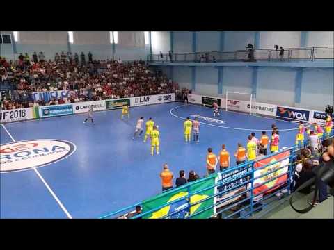 LNF2016 - Quartas - Ida - Gols - Floripa 3 x 6 Copagril