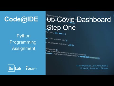 Codeide Python Programming Assignment 5 Covid Dashboard Step 1