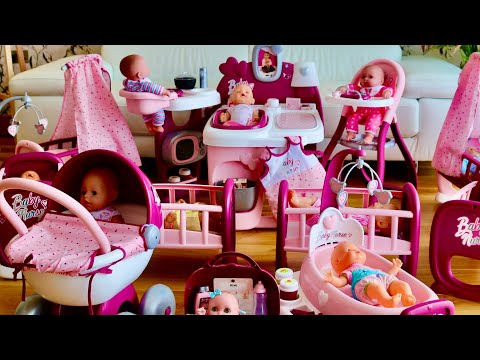 Large Baby House Nursery Center & Cute Dolls Beds ,Baby Born Baby Annabell Care Routine Pretend Play