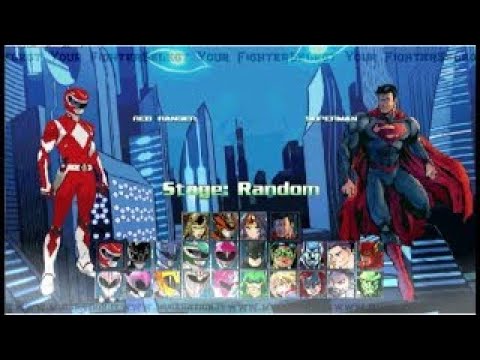 Justice League VS Power Rangers Mugenation Project 2022