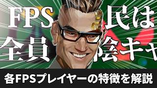 各FPSプレイヤーの特徴を解説【偏見解説】