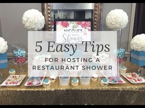 Hosting A Bridal or Baby Shower At A Restaurant!