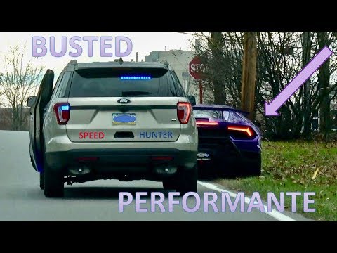 POLICE LOVE the HURACAN PERFORMANTE - DoctaM3 gets BUSTED in the Lamborghini!