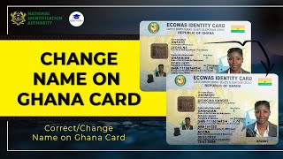 How to CORRECT/CHANGE NAME ON GHANA CARD | #GhanaCard | #edumedia