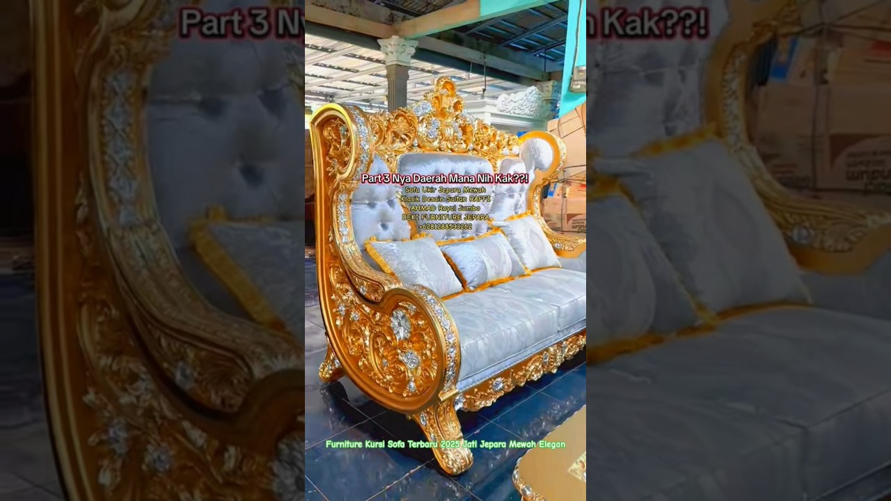 Wow Kursi SOFA TERBARU 2025 jati - Sofa Tamu Mewah Model Raja Sultan | Deki Furniture Jepara Mebel