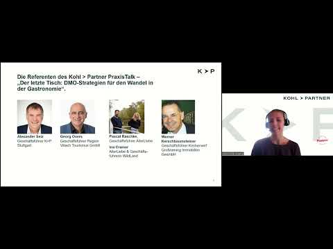 Kohl ➤ Partner PraxisTalk - Der letzte Tisch: DMO-Strategien für den Wandel in der Gastronomie