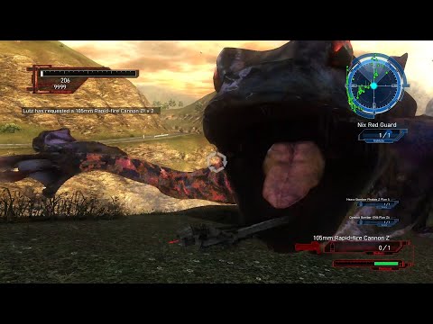 EDF Earth Defense Force 5 DLC 1 M 13 Engage Aliens 3 - Last Second Fail - Air Raider