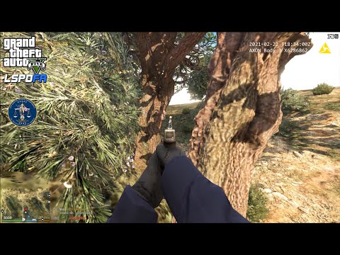 GTA V - LSPDFR 0.4.8 - LSPD/LAPD - First Person Motorcycle Patrol - Shots Fired/Officer Down - 4K