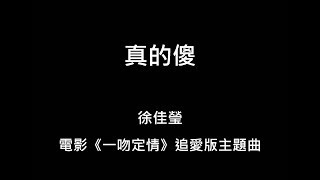 【歌詞字幕】2019 徐佳瑩 - 真的傻