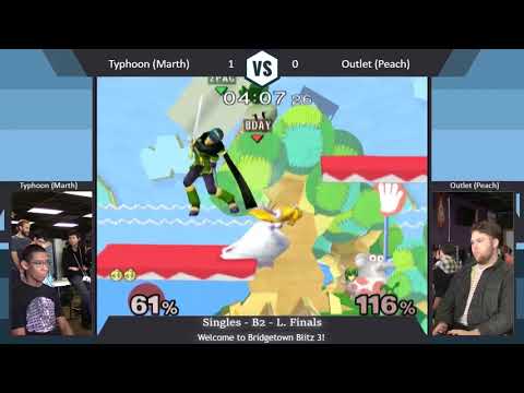 Melee Singles Pool B2 - Losers Finals - Typhoon vs Outlet