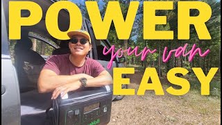 Power your CAMPER VAN CONVERSION the EASY way! - Beginner friendly