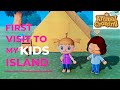SHARING AN ISLAND WITH MY KIDS Animal Crossing First Time Game Play