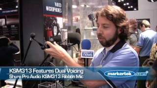 Video thumbnail for Shure Pro Audio KSM313 & KSM353 Ribbon Mics at AES 2009 by Markertek – America's Broadcast Supply House