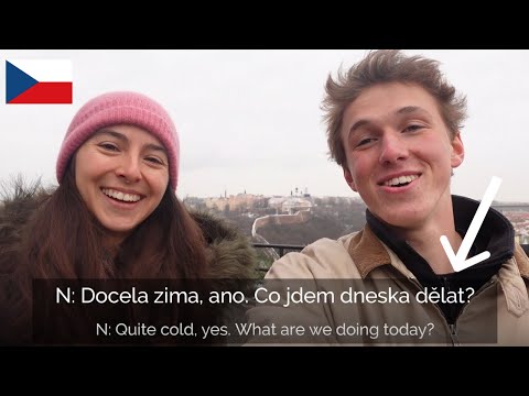 CZECH DIALOGUE LISTENING PRACTICE w/TLE TEREZA (eng/cz subtitles)