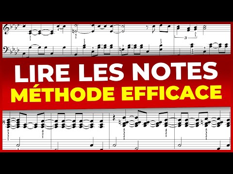 Apprendre à lire les notes pour jouer des partitions de piano (clef de SOL et clef de FA)
