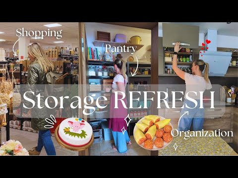 Pantry REFRESH | inTHEmiddle Organizing my Pantry & Spice Cabinet | Mealprep | Cleaning | Shopping🛒