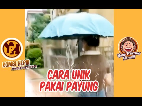 kombi-heppiii-cara-unik-pakai-payung