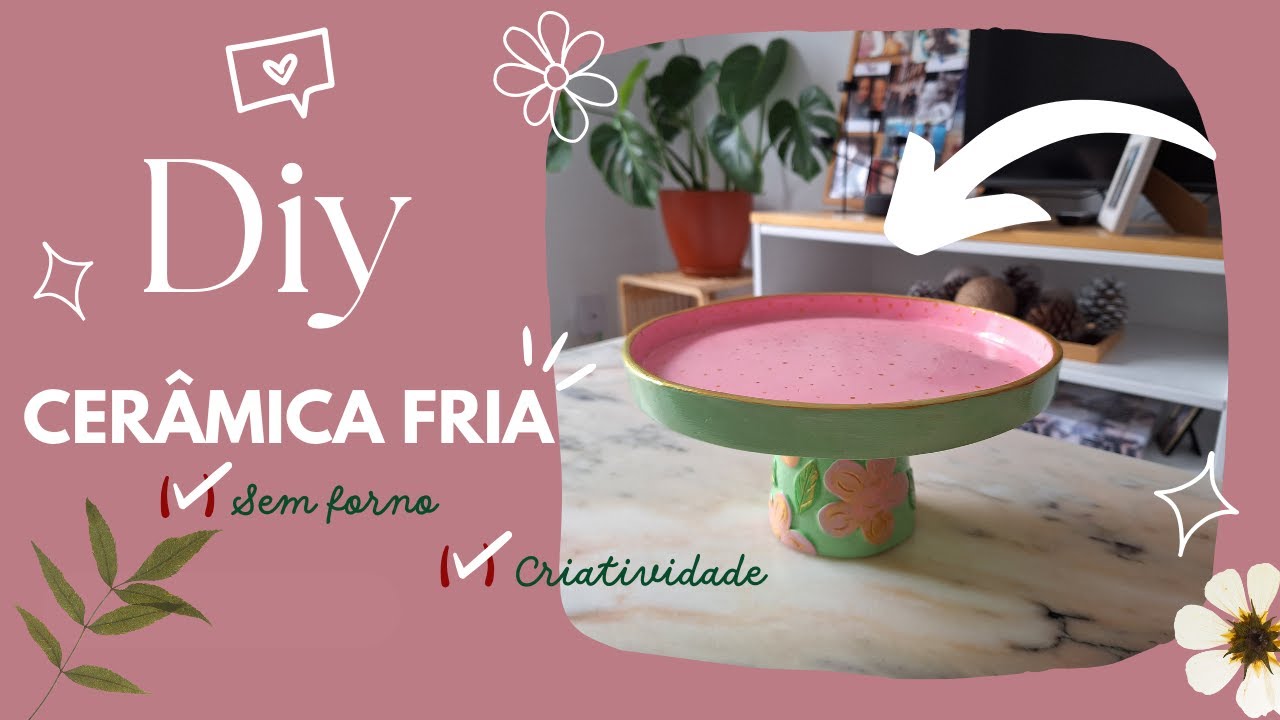 Diy Boleira de Cerâmica Fria