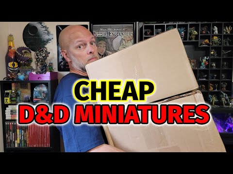 Unboxing Cheap Miniatures for Dungeons & Dragons - D&D Miniatures Alternatives