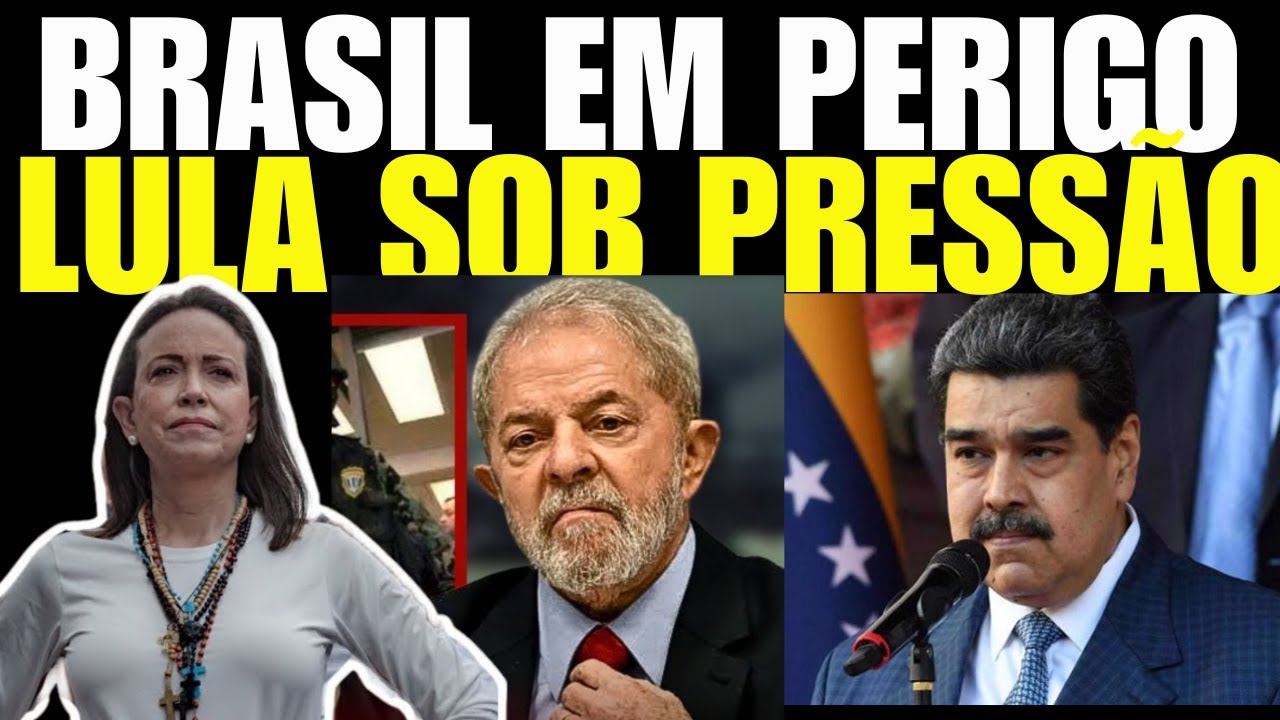 🚨 Agora Quarta-Feira: Lula Sob Pressão - Brasil à Beira do Caos! Corina Machado Nas Ruas!