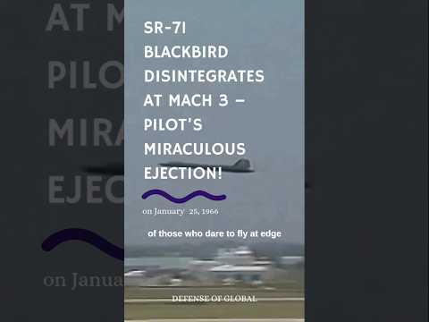 SR-71 Blackbird Disintegrates at Mach 3 – Pilot’s Miraculous Escape #shorts #youtubeshorts