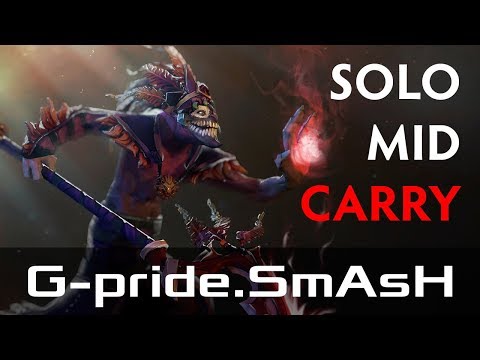 G-pride.SmAsH — Dazzle, Mid Lane (Feb 13, 2019) | Dota 2 patch 7.21 gameplay