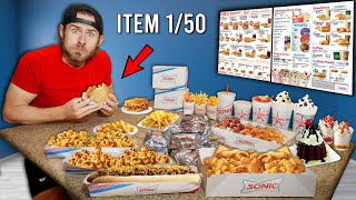 I Finished EVERY ITEM On The Sonic Menu!