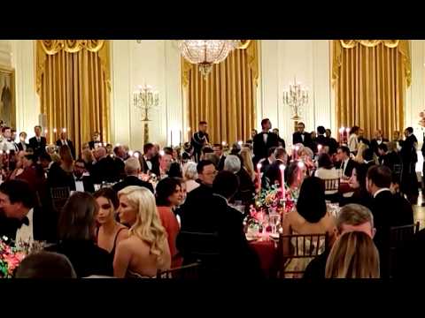 Guests gather at White House for President Xi's welcome banquet