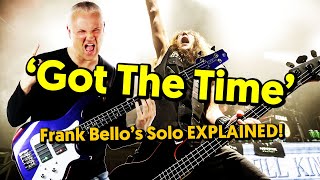 Got The Time (Anthrax) - Bass Solo EXPLAINED! (tabs and tutorial)