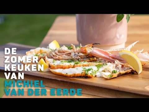 Langoustines op de barbecue | De Zomerkeuken van Michiel van der Eerde