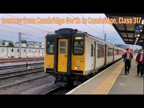 A Short Journey on Class 317884 from Cambridge North to Cambridge