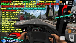 Download lagu UPDATE BUSSID 4.5.2 APK   OBB BUSSID V4.5.2 UNLIMITED MONEY ANTI BUG MAPS TERBUKA SEMUA TERBARU 2026 mp3