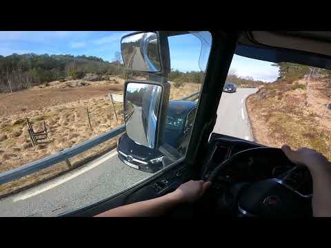 POV Driving Scania S520 V8 - Sveio  Road Fv1