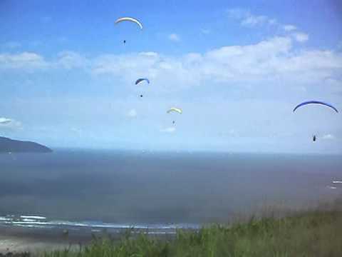 decolagem de parapente sao vicente