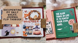 Documenting my daily walks (journal flip through), vol. 4, 2025.