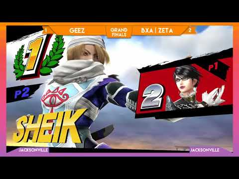 Jax Smash Weekly 3/29/18 - Geez (Bayonetta) vs. BxA | Zeta (Sheik) Grands Finals