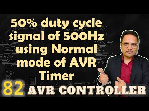 Generation of 50 duty cycle signal of 500Hz using Normal mode of AVR Timer
